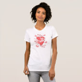 T-shirt Coeurs et papillons (Devant entier)