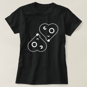 T-shirt Cœurs géométriques abstraits Graphique symboliqu