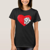 T-shirt Coeurs Golden Retriever Chien Chien Chien Chien Ch (Devant)