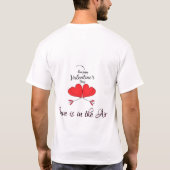 T-shirt Coeurs Heureuses Saintes-Valentin (Dos)