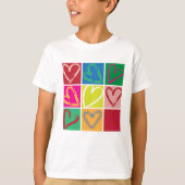 T-shirt Coeurs heureux Enfants Tee (Devant)