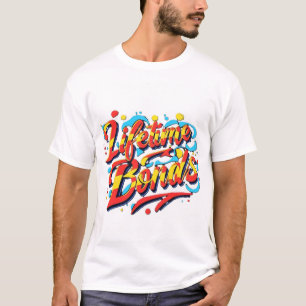 T-shirt Coeurs interconnectés colorés Tee - Liftime Bond