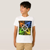 T-shirt Coeurs Iridescente Polka sans soudure Point Art Ab (Devant entier)