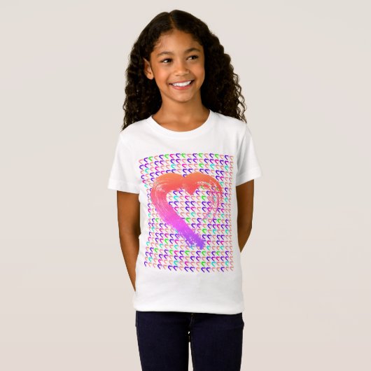T-shirt Coeurs lumineux (Devant entier)