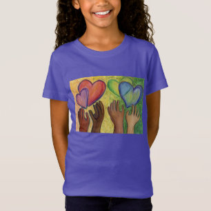 T-Shirt Coeurs & Mains Aimer Diversité Art Chemises person