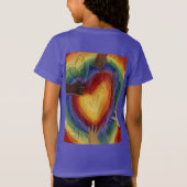 T-Shirt Coeurs & Mains Aimer Diversité Art Custom Chemise (Dos)
