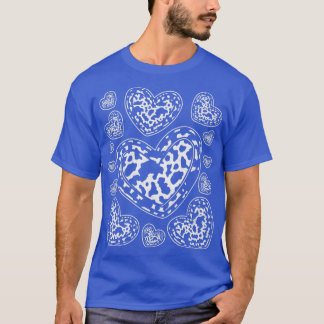 T-shirt Coeurs Motifs de vache Coeur Poster de animal Vach