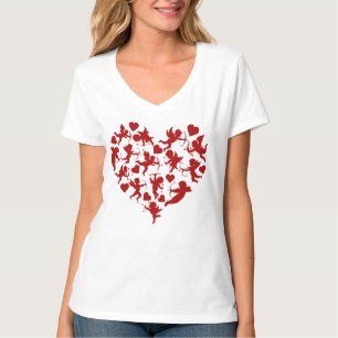 T-shirt Coeurs mous Saint Valentin Romantique