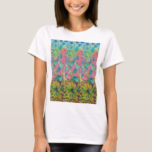 T-shirt Coeurs multimédia mixtes