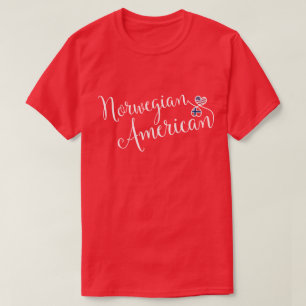 T-shirt Coeurs norvégiens et américains