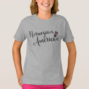 T-shirt Coeurs norvégiens et américains