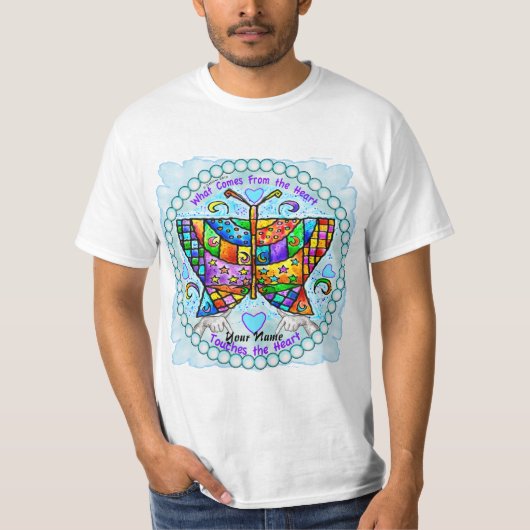 T-shirt Coeurs papillons (Devant)