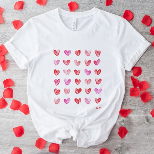 T-shirt Coeurs Peints