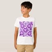 T-shirt Coeurs pourpres (Devant entier)