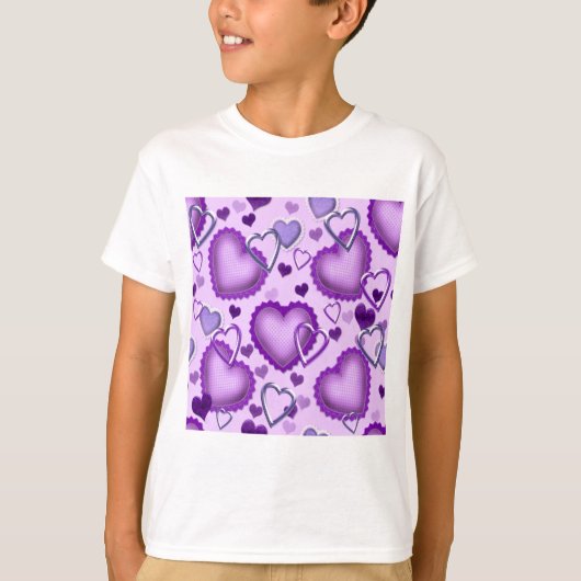 T-shirt Coeurs pourpres (Devant)