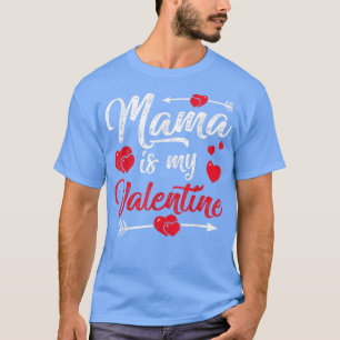 T-shirt Coeurs rétro Mama est ma fête des Valentines Fête