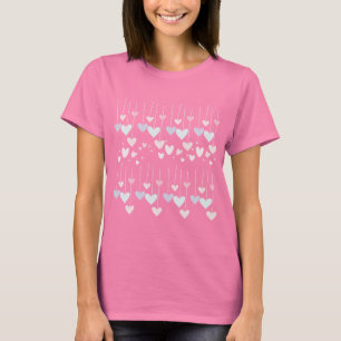 T-shirt Coeurs Romance - Design d'amour coloré