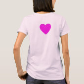 T-SHIRT COEURS ROSE (Dos)