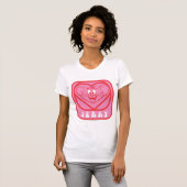 T-shirt Coeurs roses Jerry (Devant entier)