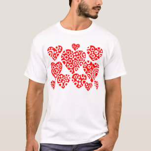 T-shirt Coeurs - Rouge