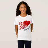 T-Shirt Cœurs rouges (Devant entier)