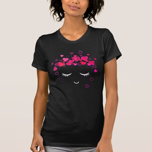 T-shirt Cœurs rougissants (Devant)