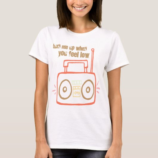 T-shirt Coeurs stéréo (Devant)