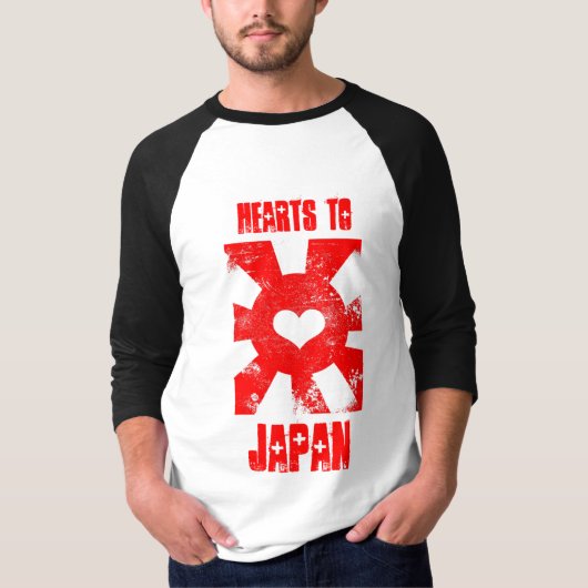 T-shirt Coeurs vers le Japon (Devant)