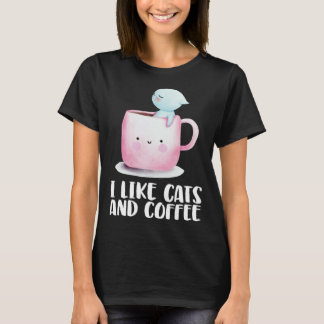 T-shirt Coffee and cats  Cat mug  Chilling cat