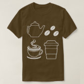 T-shirt Coffee Beans Coffee Elements Coffee Lover Graphism (Design devant)
