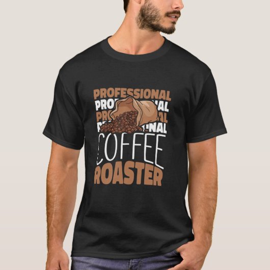 T-shirt Coffee Beans Master Roast Spécialité Café Roaster (Devant)