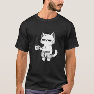 T-shirt Coffee Cat - Pour Café et Amoureux de les