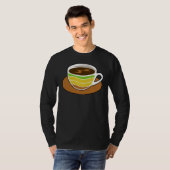 T-shirt Coffee Charging  Battery Cup Retro Graphic Plus Si (Devant entier)