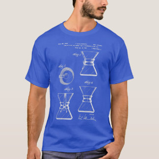 T-shirt Coffee Chemex brevet art café chimiex Patent Ill