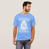 T-shirt Coffee Cocker Spaniel Dog No Coffee No Workee retr (Devant entier)