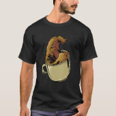 T-shirt Coffee coffee drinker artwork motif (Devant)