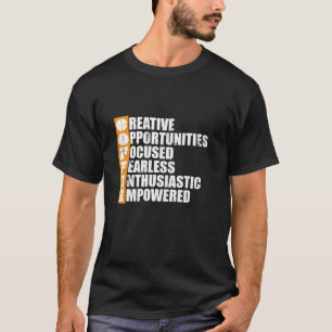T-shirt Coffee Creative sans peur Motivation focalisée Emp