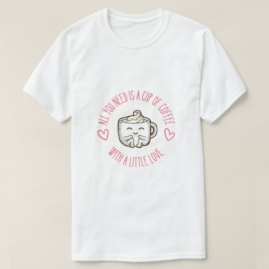 T-shirt Coffee cup (Design devant)