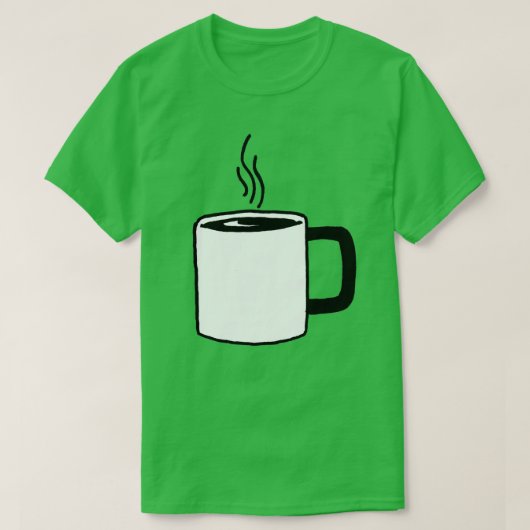 T-shirt Coffee Cup Art (Design devant)