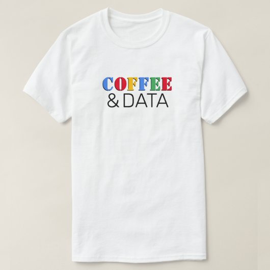 T-shirt Coffee & Data™ (Design devant)