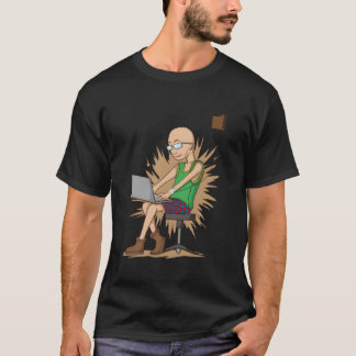 T-shirt Coffee drinking Nerd chopping hangs on Coffee Drip