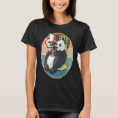 T-shirt Coffee drinking panda (Devant)
