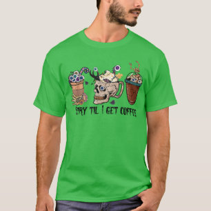 T-shirt Coffee Et Films D'Horreur Scary Halloween Café Lo