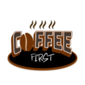 T-shirt Coffee First – Funny Coffee Lover Typography Desig