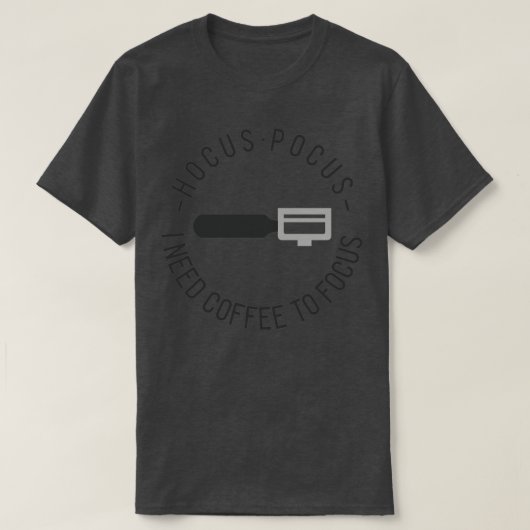 T-shirt Coffee focus (Design devant)