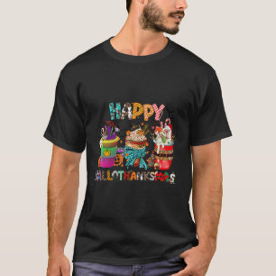 T-shirt Coffee Halloween Thanksgiving Christmas Happy Hall