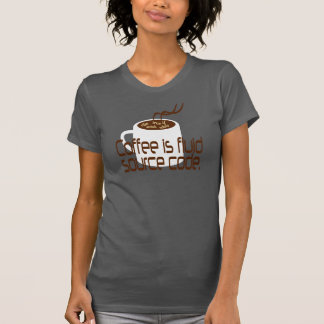 T-shirt Coffee is fluide source code