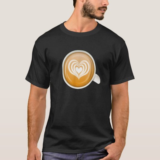 T-shirt Coffee Latte Macchiato Barista Coffee Beans Coffee (Devant)