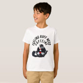 T-shirt Coffee Lemur Illustration mignon Primate Madagasca (Devant entier)