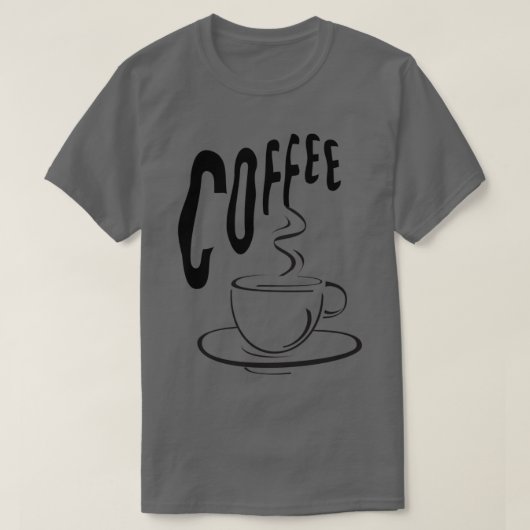T-shirt Coffee Lovers Cup Design (Design devant)